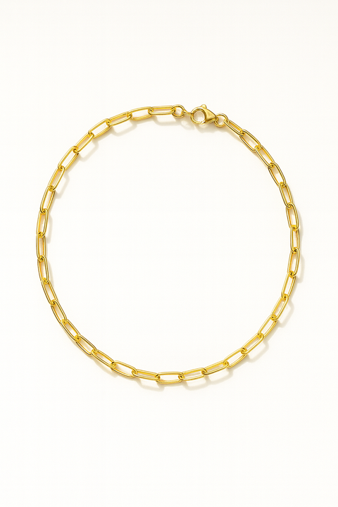Long-link gold chain